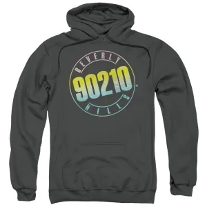 90210 Color Blend Logo Mens Hoodie Charcoal