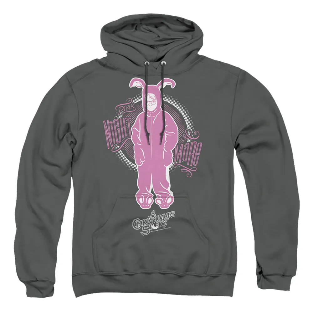 A Christmas Story Pink Nightmare Mens Hoodie Charcoal