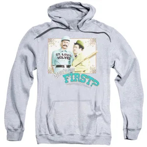 Abbott & Costello Whos On First Mens Hoodie Athletic Heather