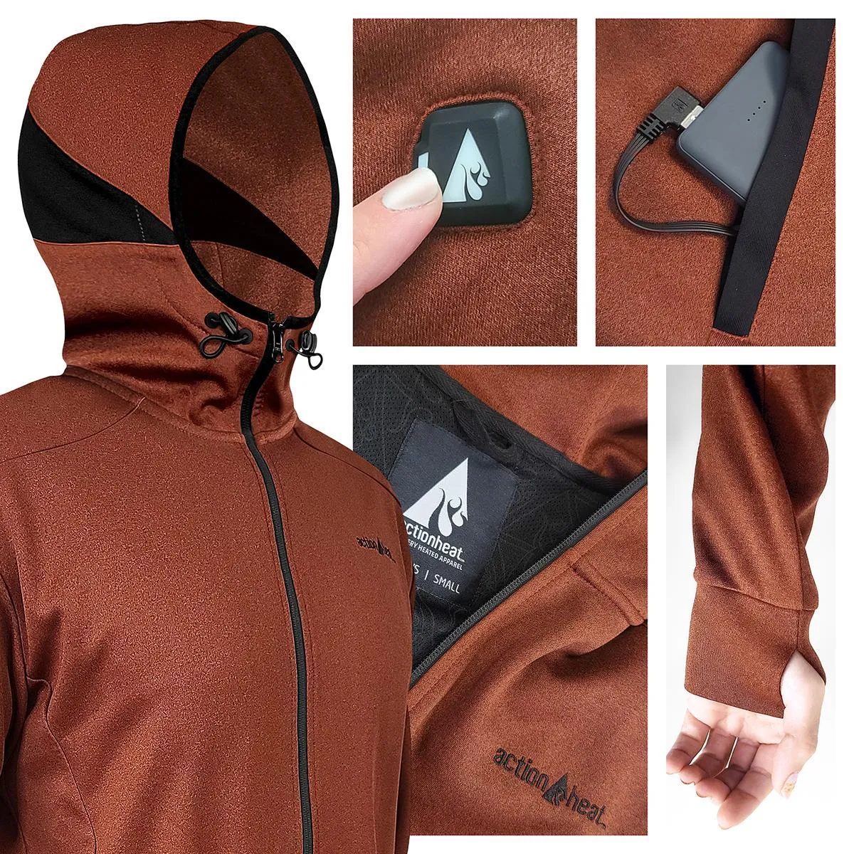 ActionHeat 5V Men's Slim Fit Battery Heated Hoodie