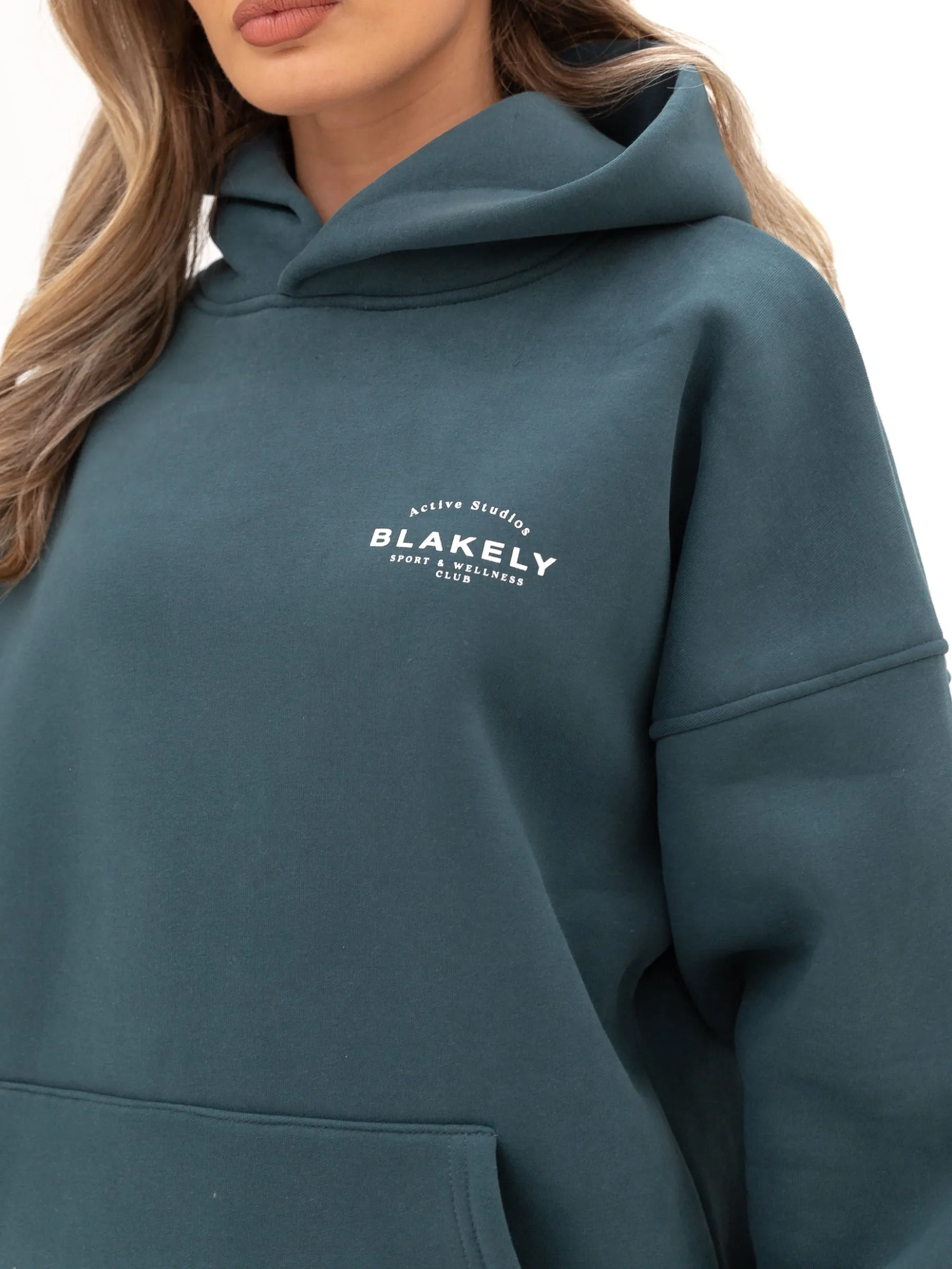 Active Studios Oversized Hoodie - Teal Green