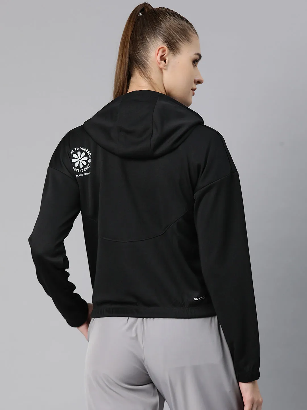 Alcis SwiftStride Crop Hooded Sweatshirt