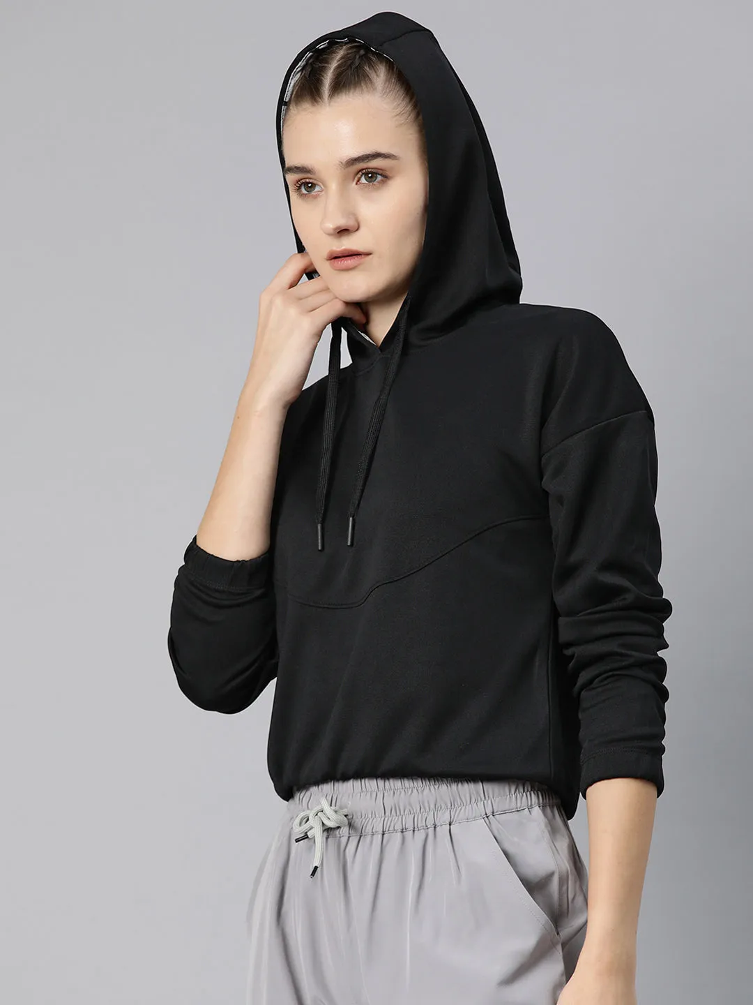 Alcis SwiftStride Crop Hooded Sweatshirt