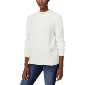 Alfred Dunner Womens Knit Mock-Neck Pullover Sweater