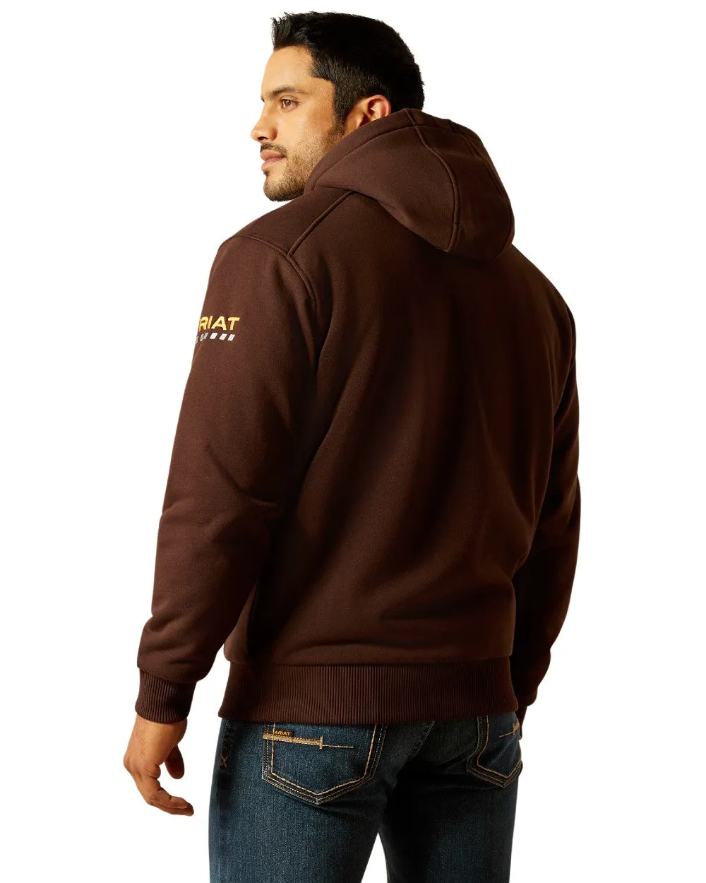 Ariat Mens Rebar All Weather Sherpa Lined Full Zip Hoodie