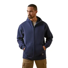 Ariat Men's Rebar Born For This Navy Blue Full Zip Hoodie