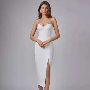 Beaded Bodycon Party Dress Chic