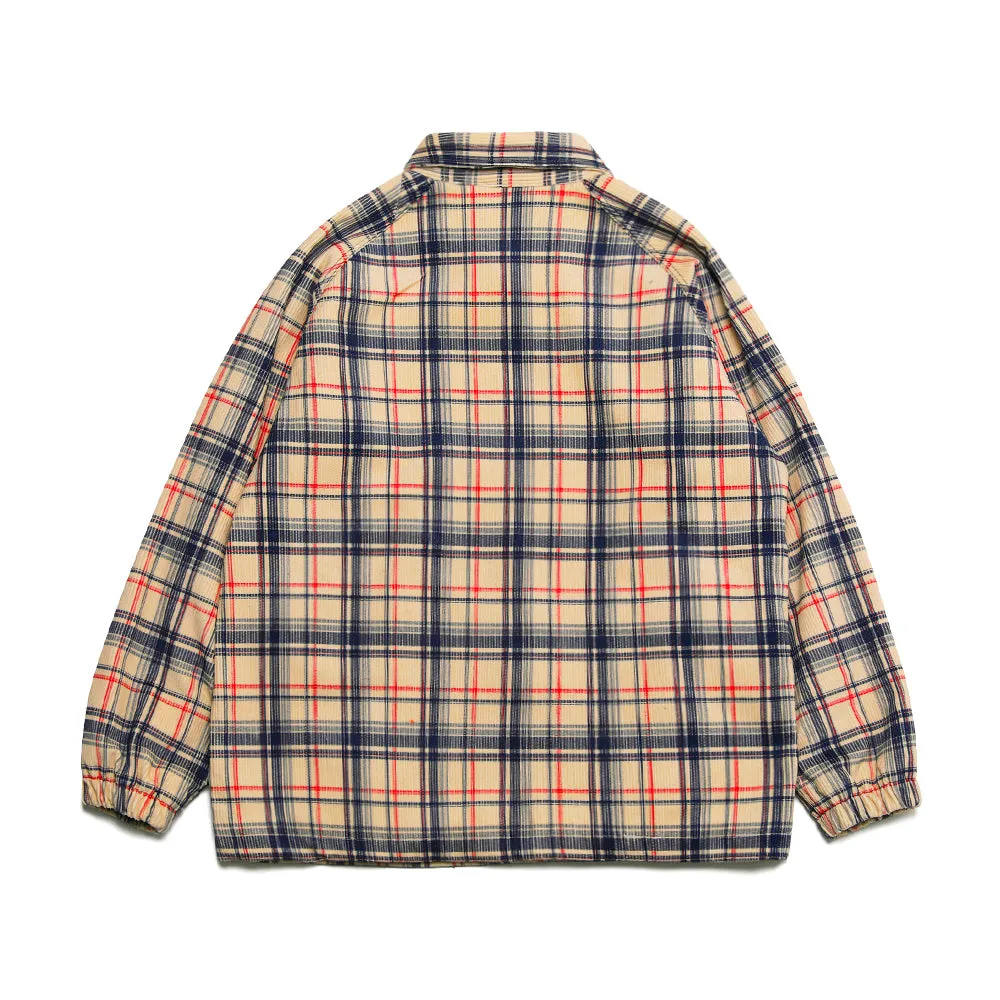 BETTER THAN CHECK ANORAK SHIRT BEIGE / IVORY CHECK