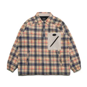 BETTER THAN CHECK ANORAK SHIRT BEIGE / IVORY CHECK