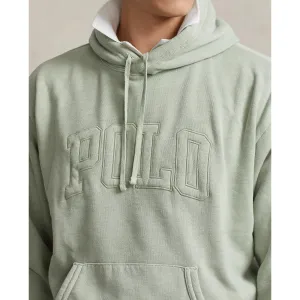 Big Fit Logo Over-Dyed Fleece Hoodie - Dune Heather