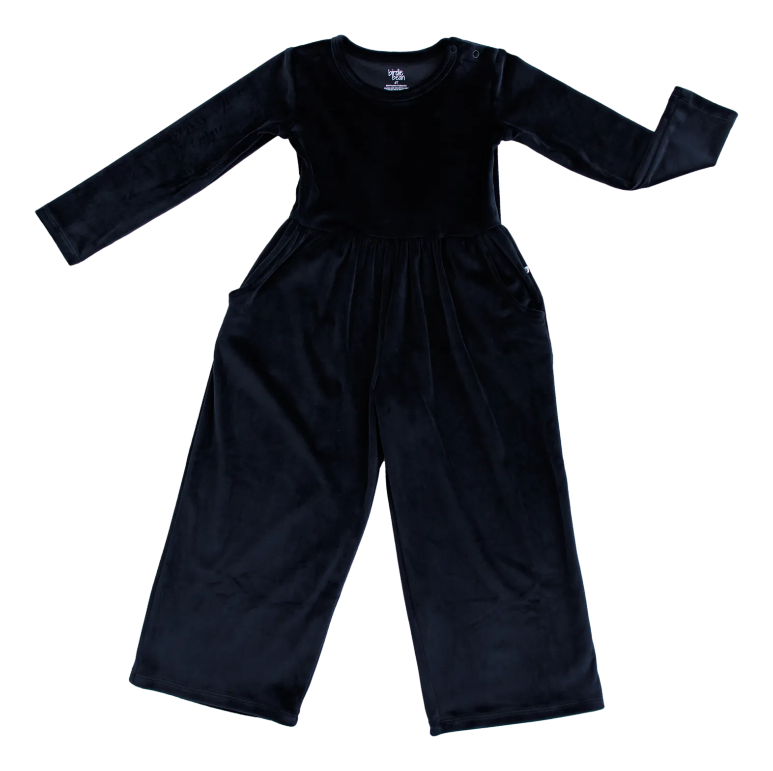 Birdie Bean Black Velvet Leggy Jumpsuit