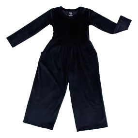 Birdie Bean Black Velvet Leggy Jumpsuit