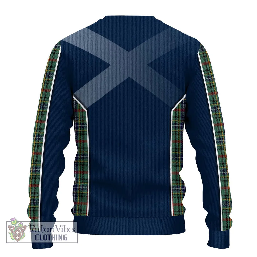 Bisset Tartan Ugly Sweater with Family Crest and Lion Rampant Vibes Sport Style