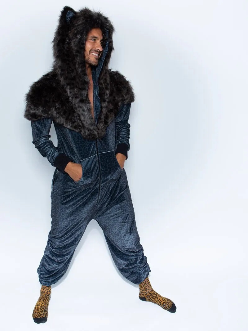 Black Panther Faux Fur Velvet Onesie