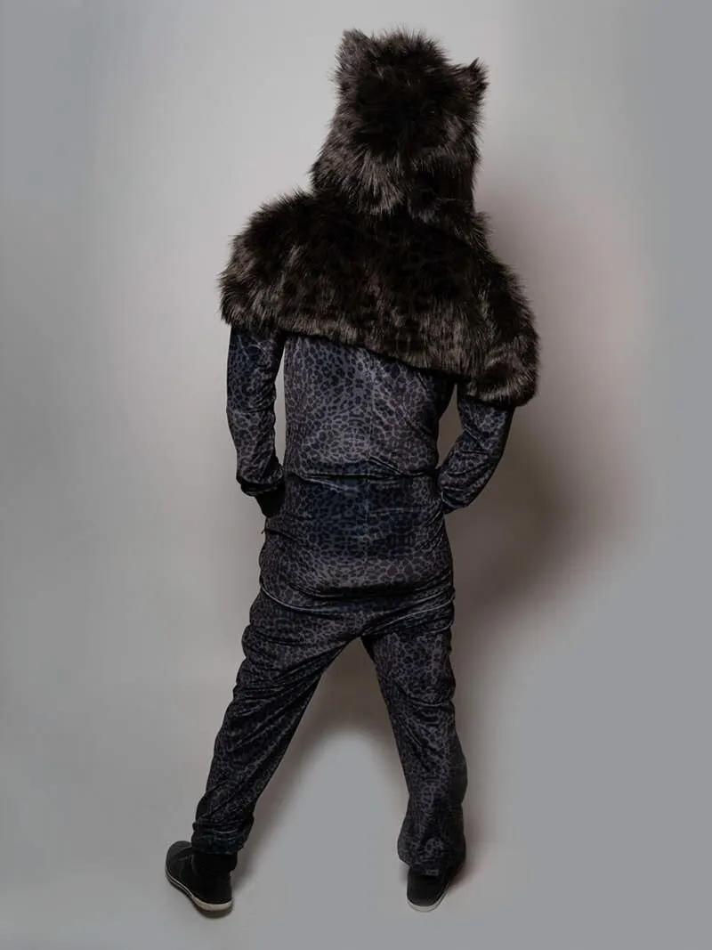 Black Panther Faux Fur Velvet Onesie