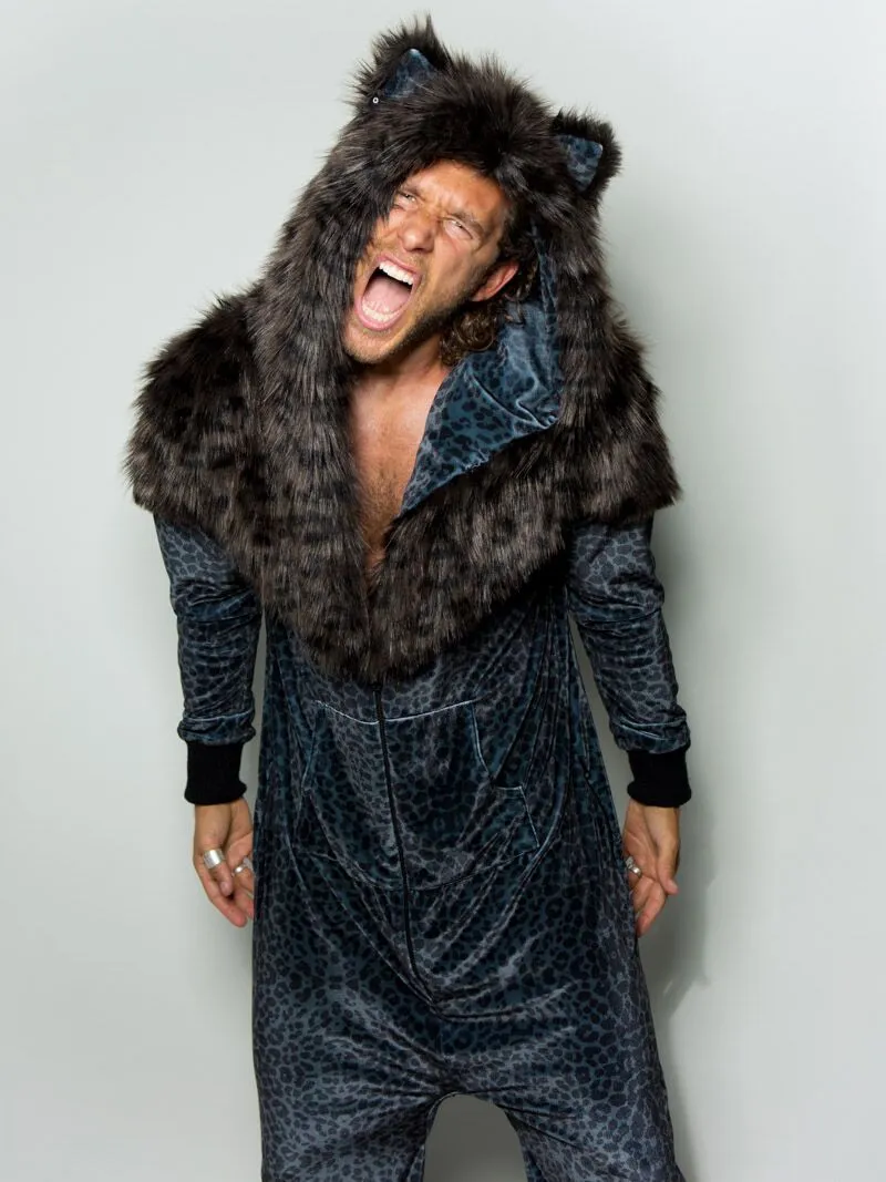 Black Panther Faux Fur Velvet Onesie