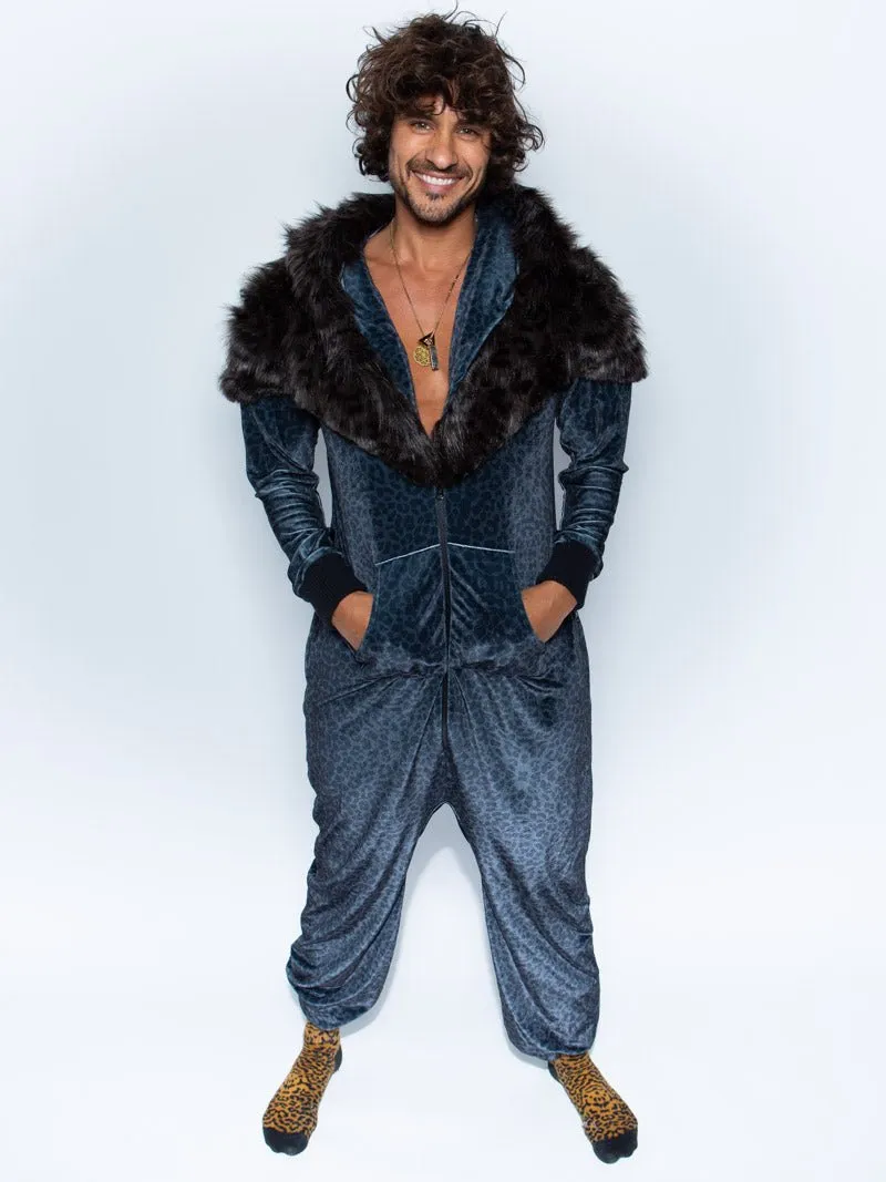 Black Panther Faux Fur Velvet Onesie