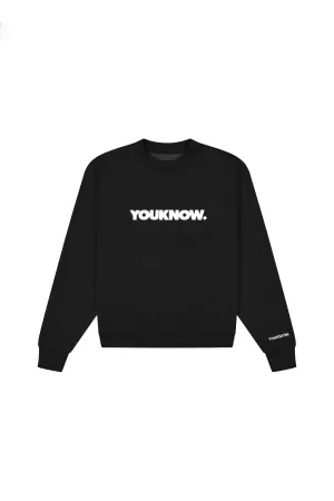 BLOCK CREWNECK | BLACK