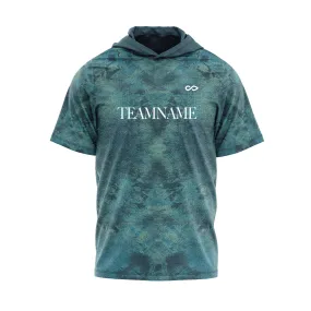 Blue Desert - Customized Short Sleeve Hoodie Pullover