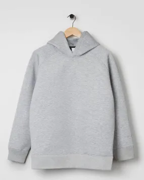 Bonded Jersey Hoodie Grey Marl