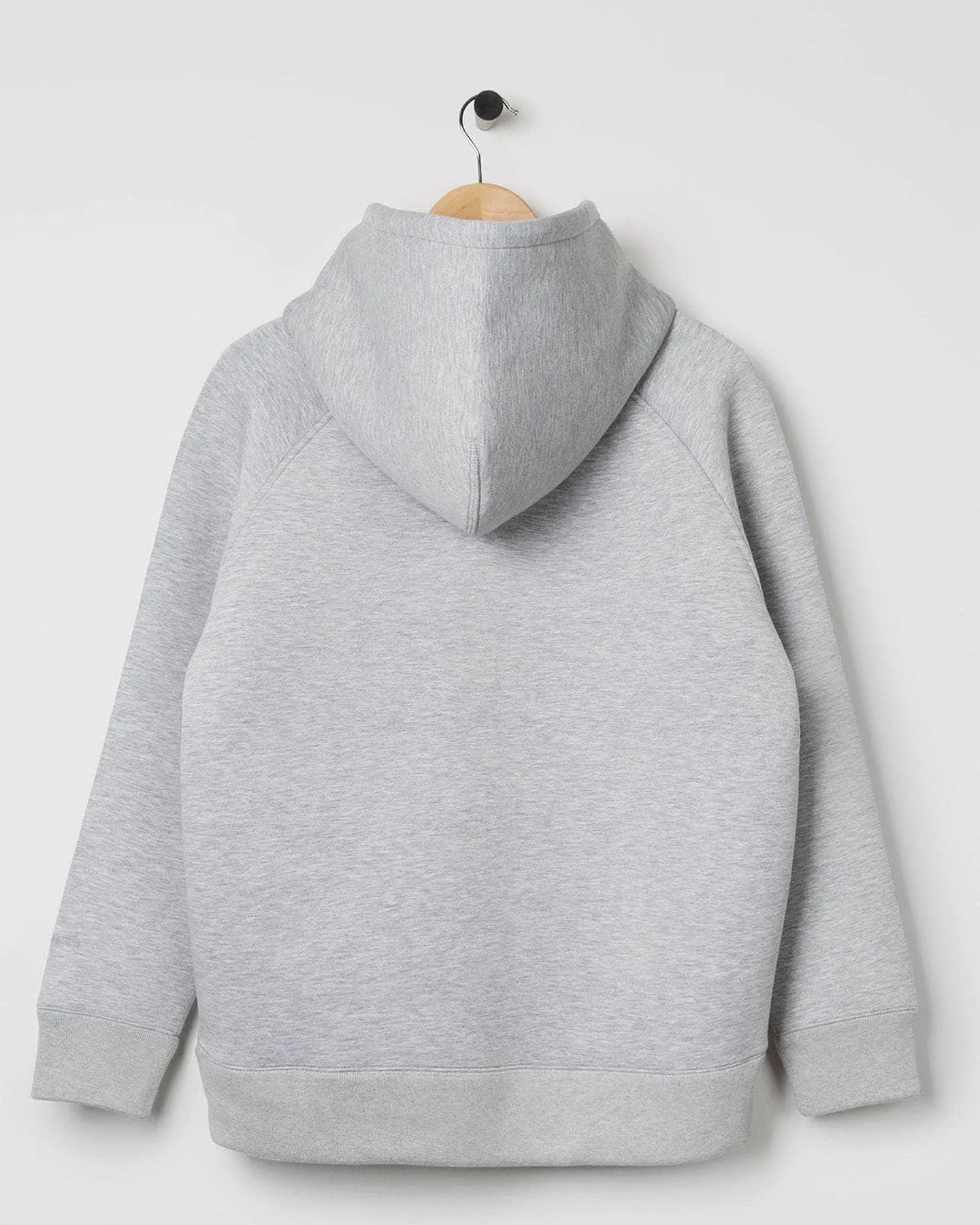 Bonded Jersey Hoodie Grey Marl