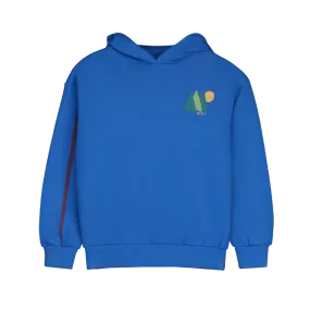 BONMOT FRESH BLUE SLEEVE STRIPE HOODIE