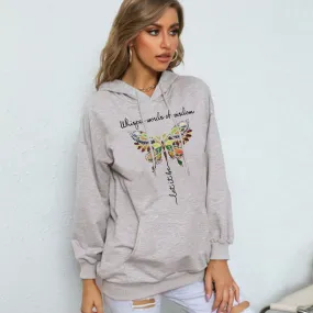 Butterfly Print Hoodie