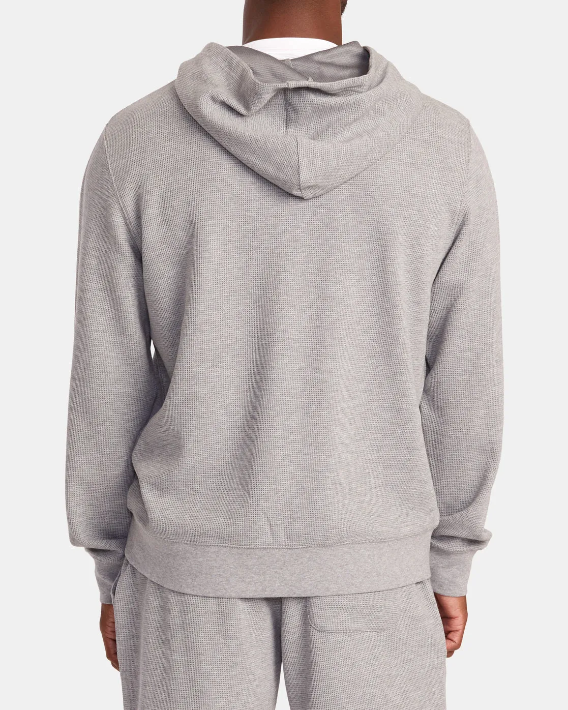 C-Able Waffle Knit Zip Hoodie - Heather Grey