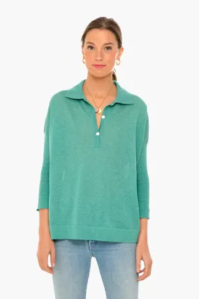 Cabana Green Clayton Knit Polo