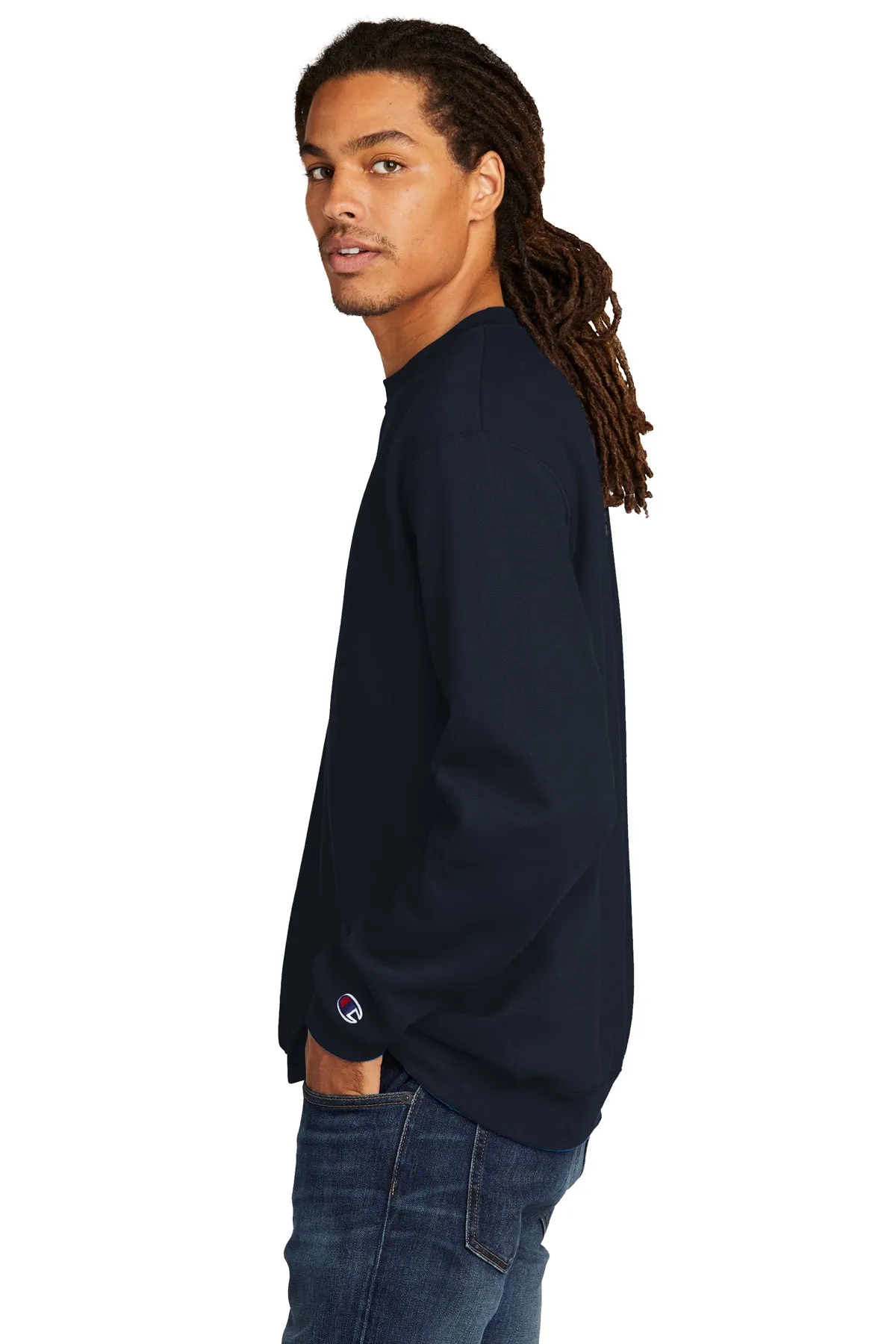 Champion Eco Fleece Crewneck Sweatshirt, Navy