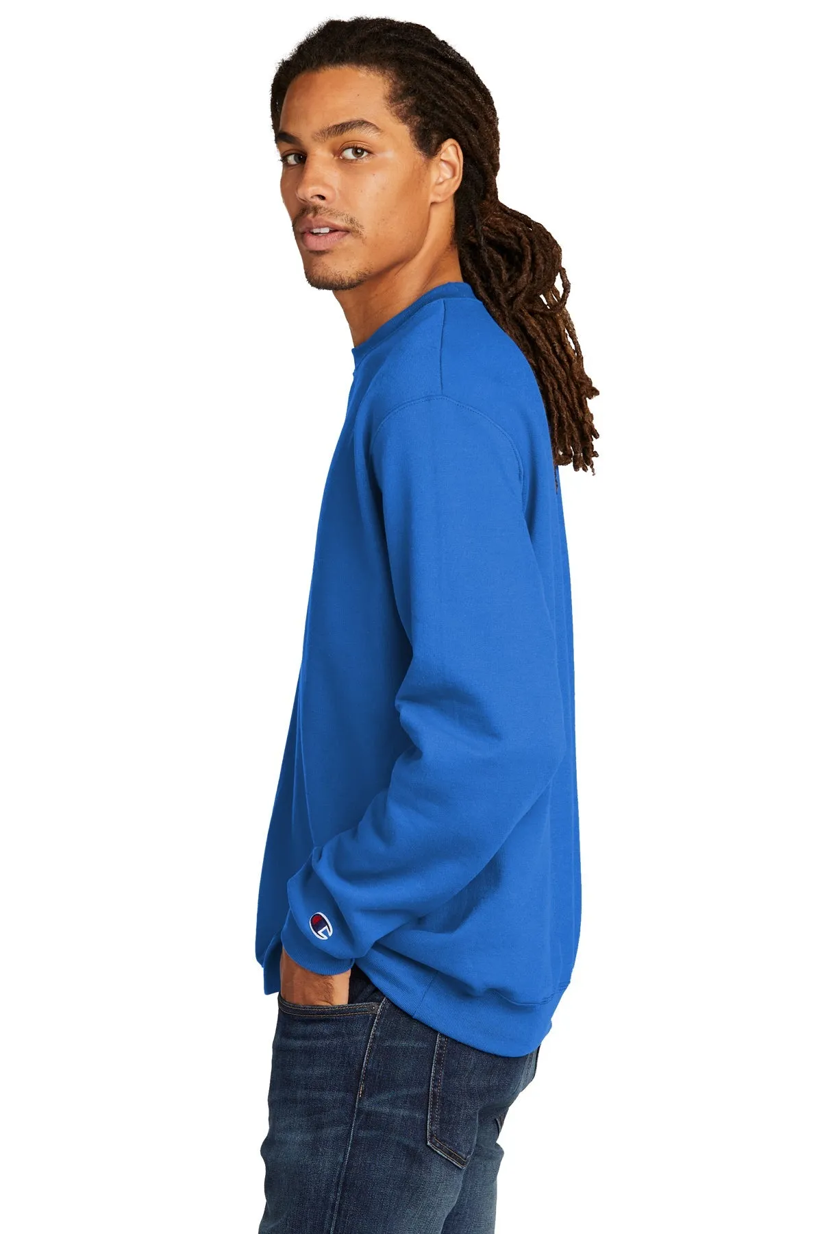 Champion Eco Fleece Crewneck Sweatshirt, Royal Blue