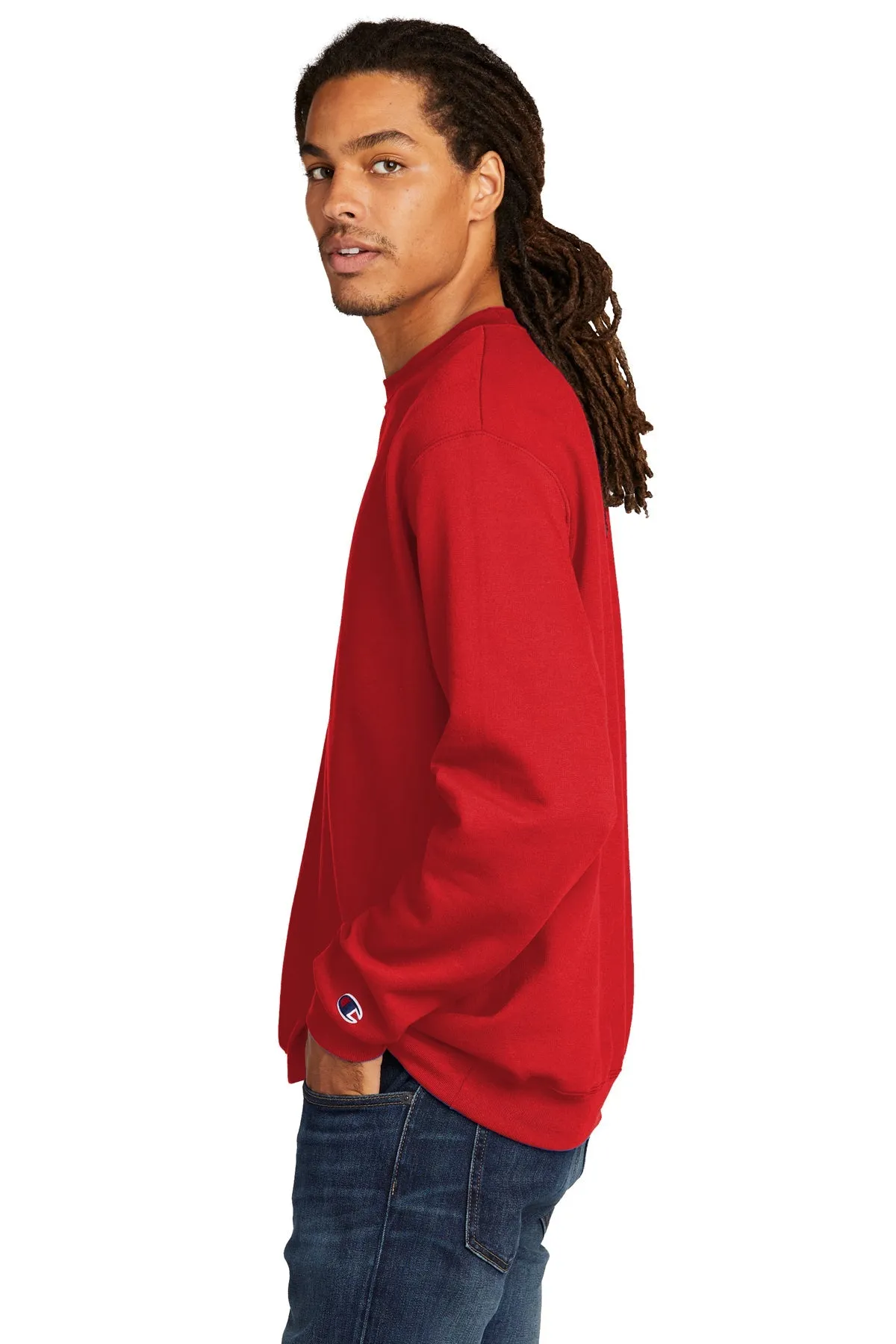 Champion Eco Fleece Crewneck Sweatshirt, Scarlet