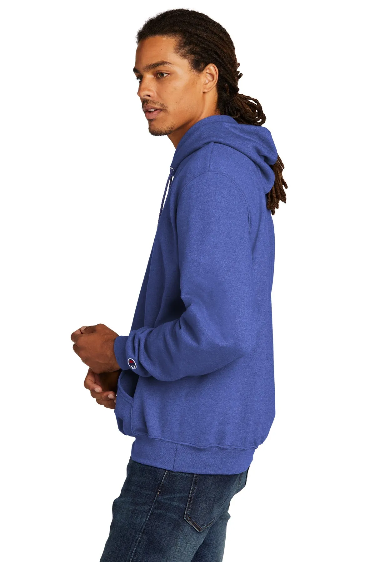 Champion Eco Fleece Pullover Hoodie, Royal Blue Heather