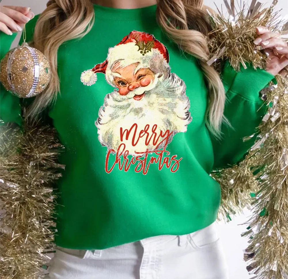 Christmas Crewneck Sweatshirt, santa Crewneck Sweatshirt