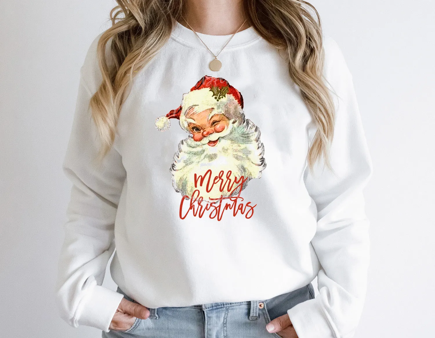 Christmas Crewneck Sweatshirt, santa Crewneck Sweatshirt