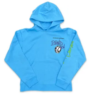 Chrome Hearts x Matty Boy Brain Stain Hoodie Blue