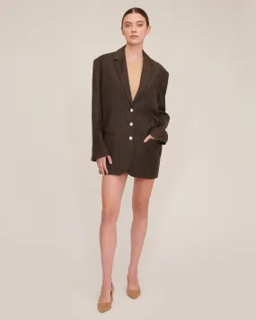 Cohen Pinstripe Boyfriend Blazer Dress