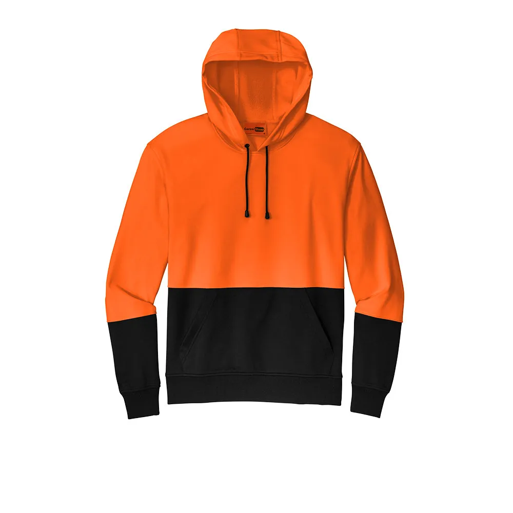 CornerStone® Enhanced Visibility Fleece Pullover Hoodie - Safety Orange