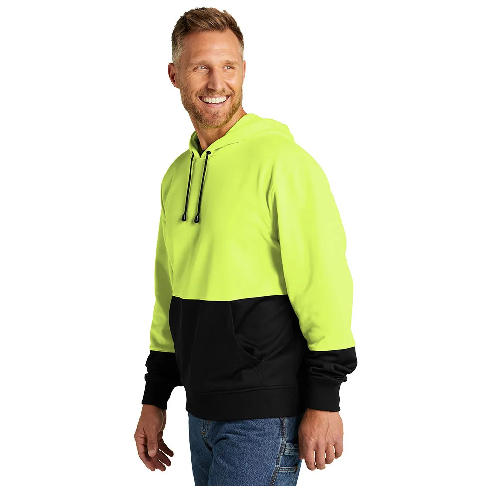 CornerStone® Enhanced Visibility Fleece Pullover Hoodie - Safety Yellow