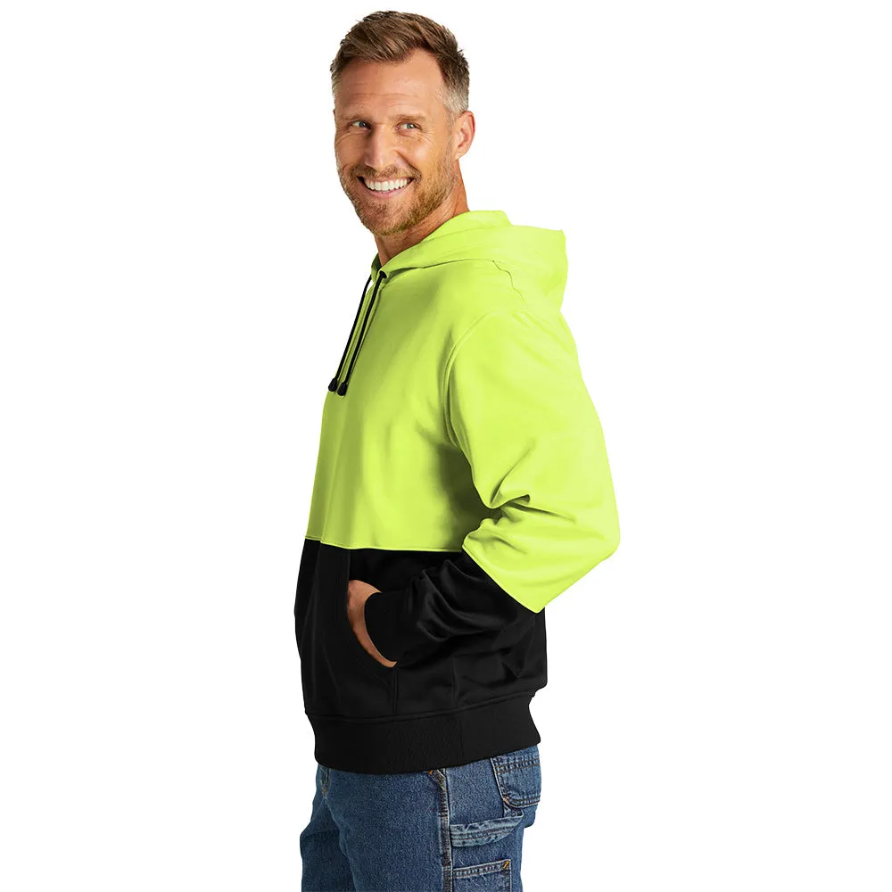 CornerStone® Enhanced Visibility Fleece Pullover Hoodie - Safety Yellow