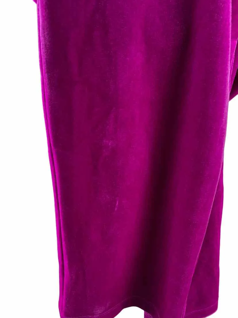 Crewcuts Factory Girls' Stretch Velvet Jumpsuit Fuchsia Size 5