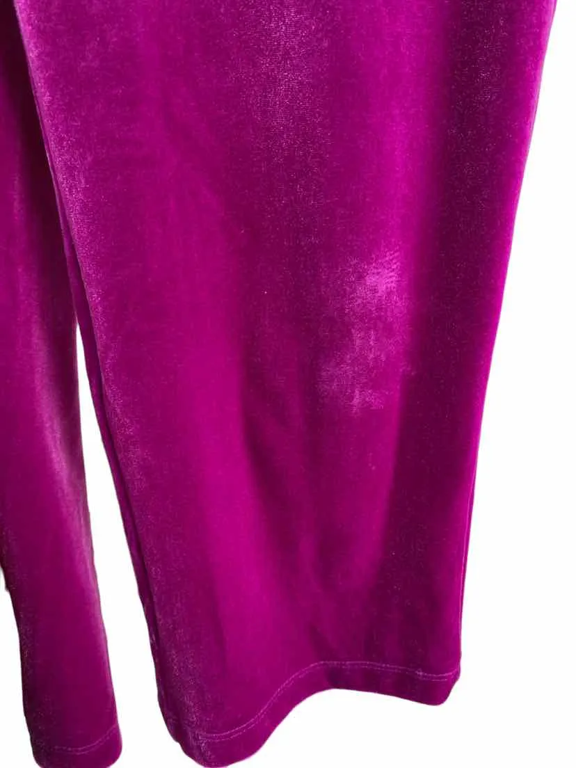 Crewcuts Factory Girls' Stretch Velvet Jumpsuit Fuchsia Size 5