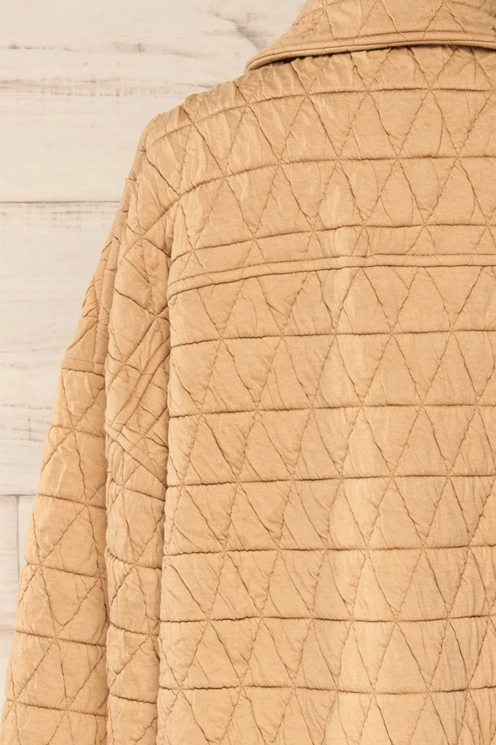 Cugas |  Beige Oversized Quilted Shacket