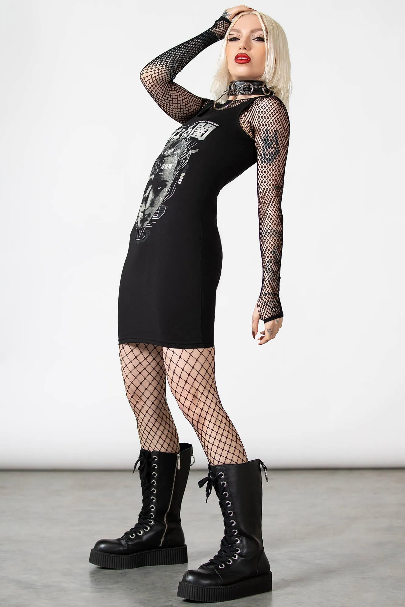 Darkness Inside Bodycon Dress - Resurrect