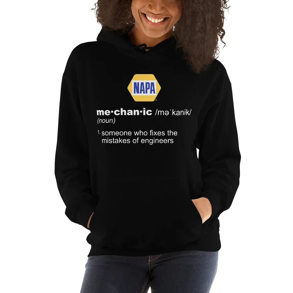 Definition Of A Mechanic Unisex Hoodies