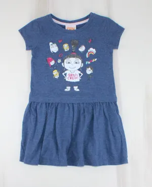 DESPICABLE ME SWEATER DRESS 5Y PRE-LOVED