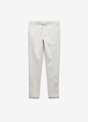 Dobby Denim Drawstring Pants Almond