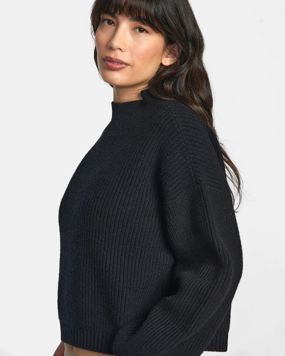 Dream Cycle Turtleneck Sweater - Black