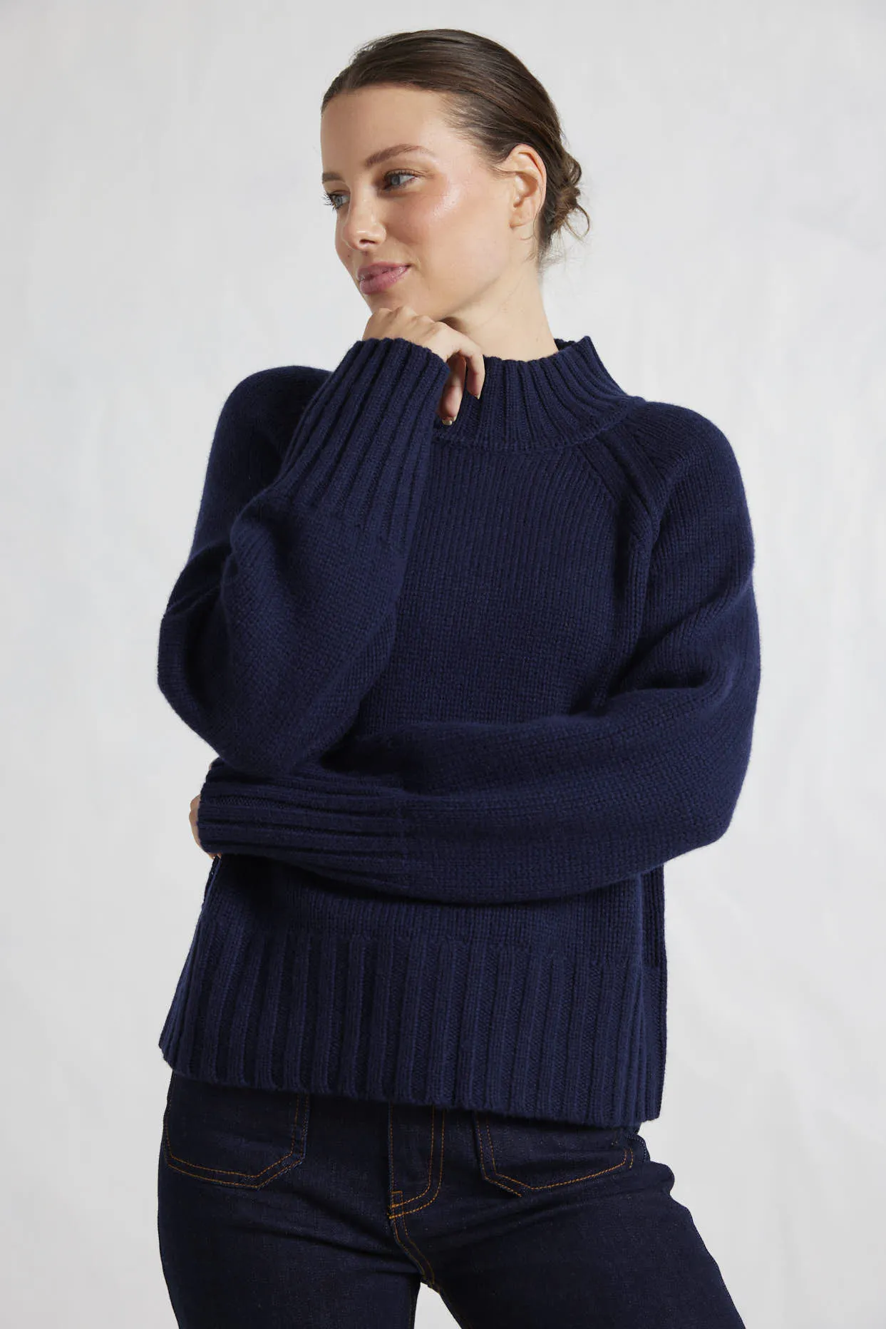 Emily Sweater in Officer Navy