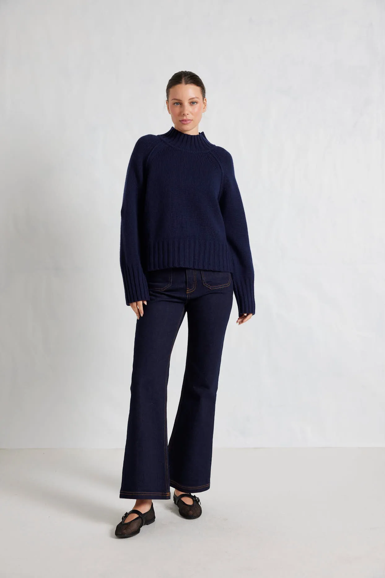 Emily Sweater in Officer Navy